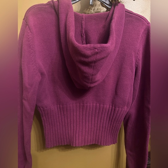 DKNY Hooded Zip-Up Sweater - Picture 3 of 5